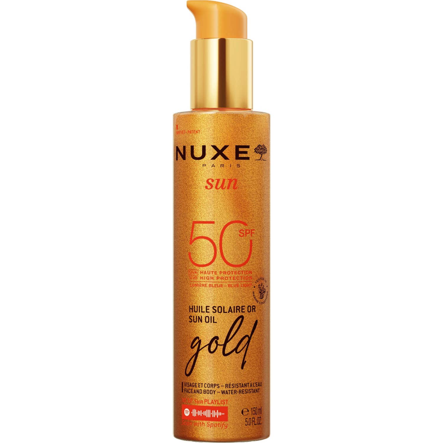 Nuxe Sun Huile Solaire Or Sun Oil Gold SPF50 150ml