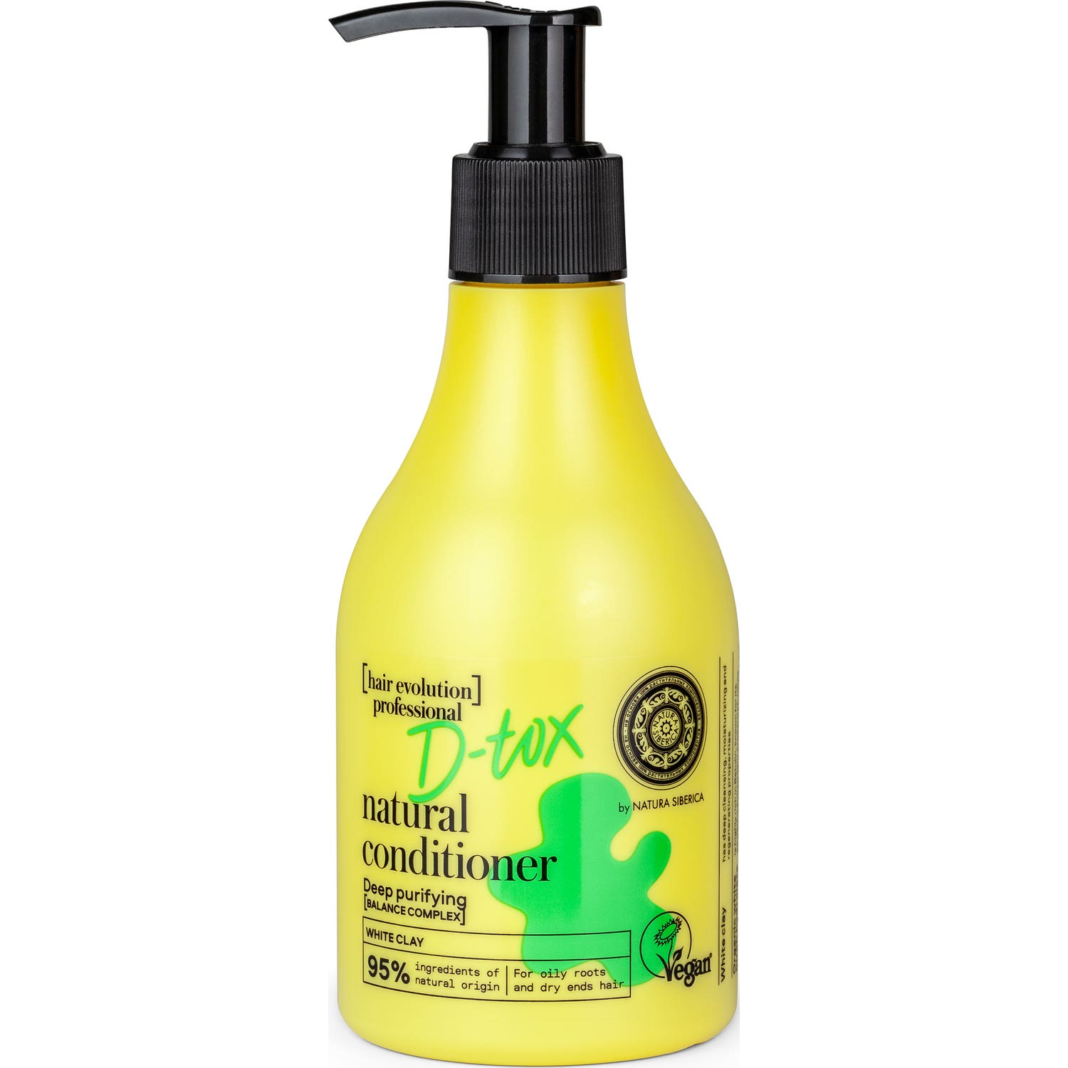 Natura Siberica D-tox Conditionneur naturel à l'argile blanche 245ml