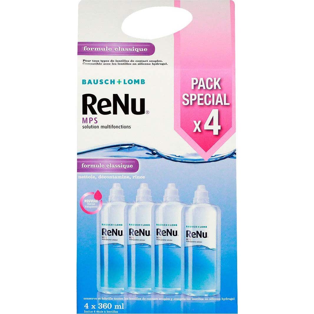 Bausch & Lomb ReNu MPS Solution Multifonctions 4x360ml
