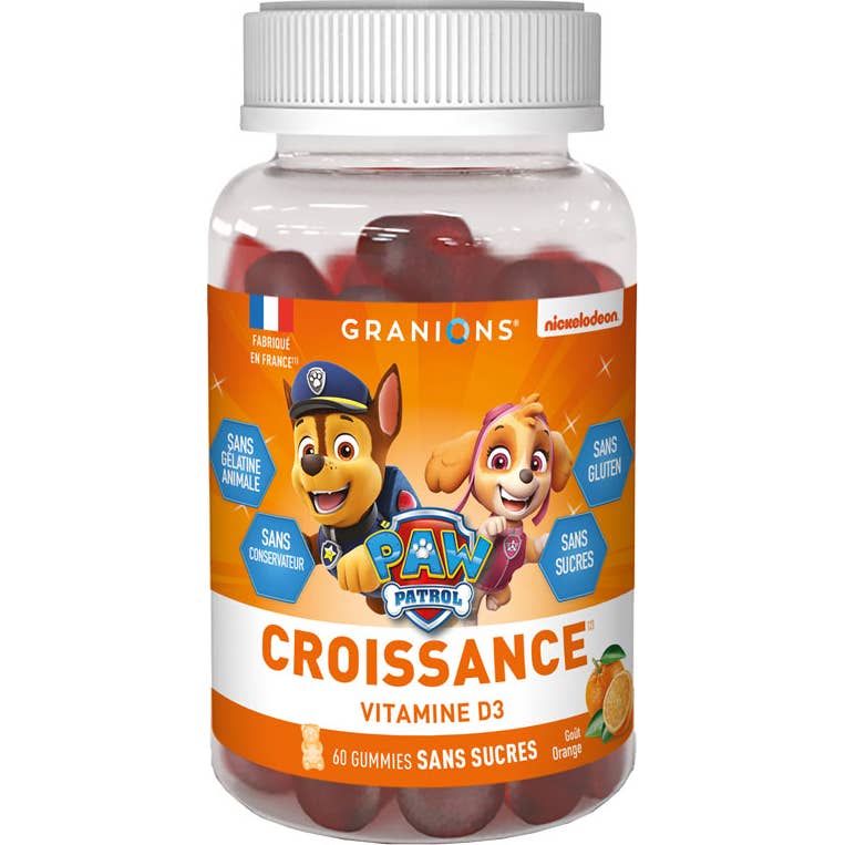 Granions Kid Croissance Pat Patrouille 60 Gummies