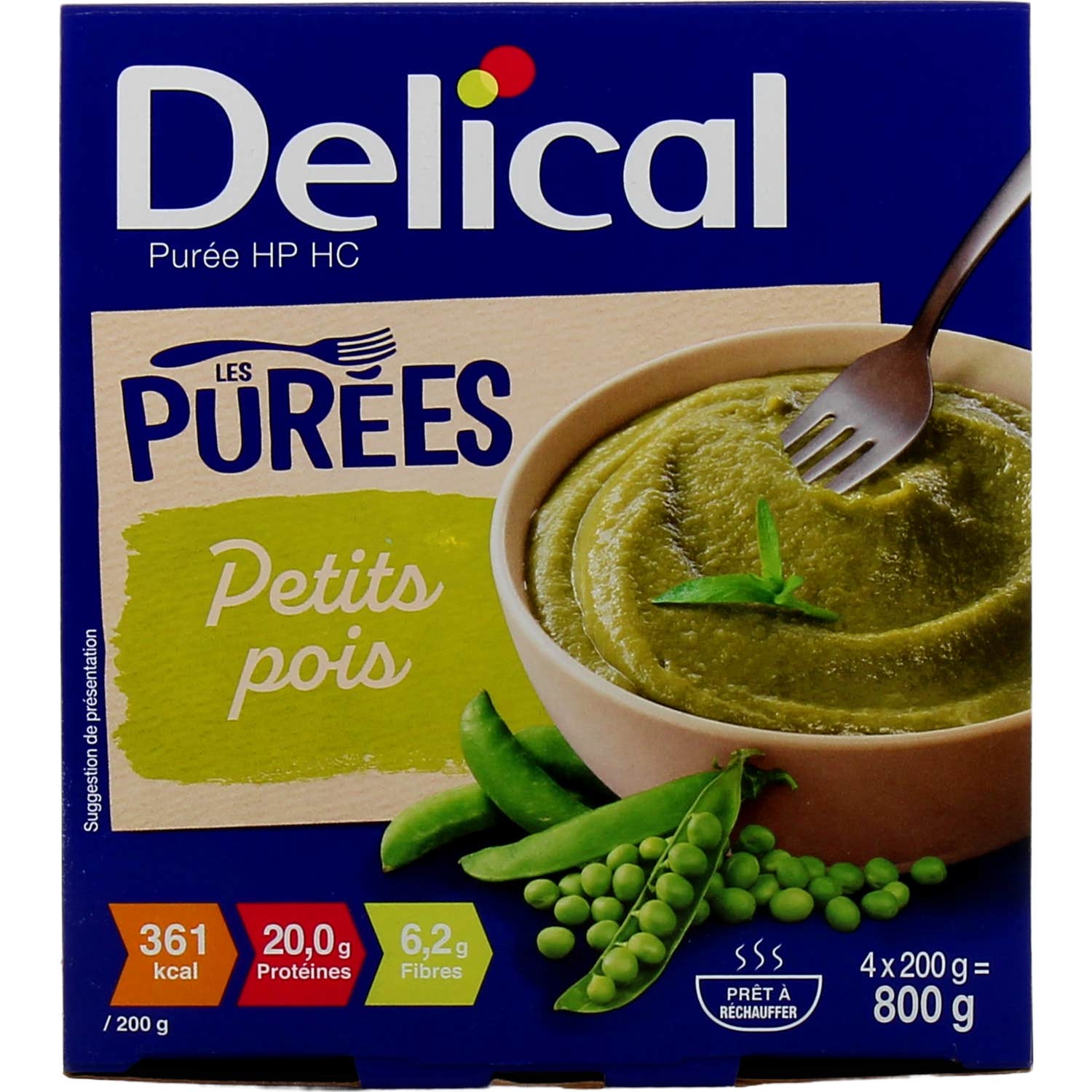 Delical Purée Hp Hc Food Nourriture 4x200g