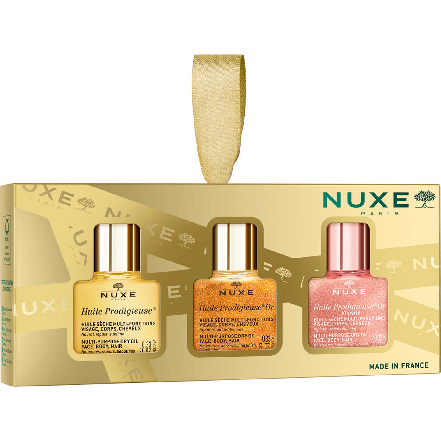Nuxe Coffret Huile Prodigieuse Los 3 Prodigieux