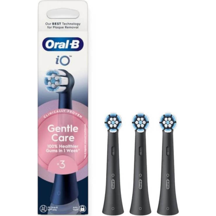Oral-B Io Gentle Care Brossette Noir 3 Unités