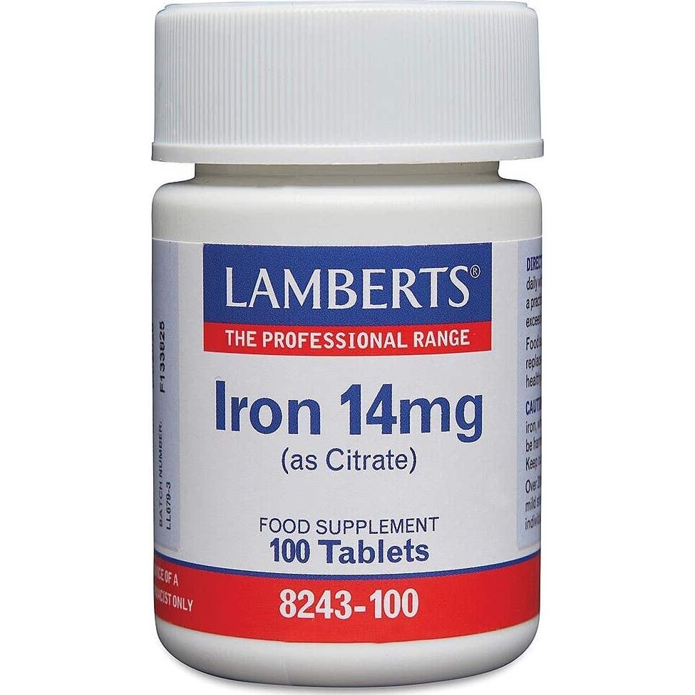 Lamberts Iron 14mg 100 comprimés
