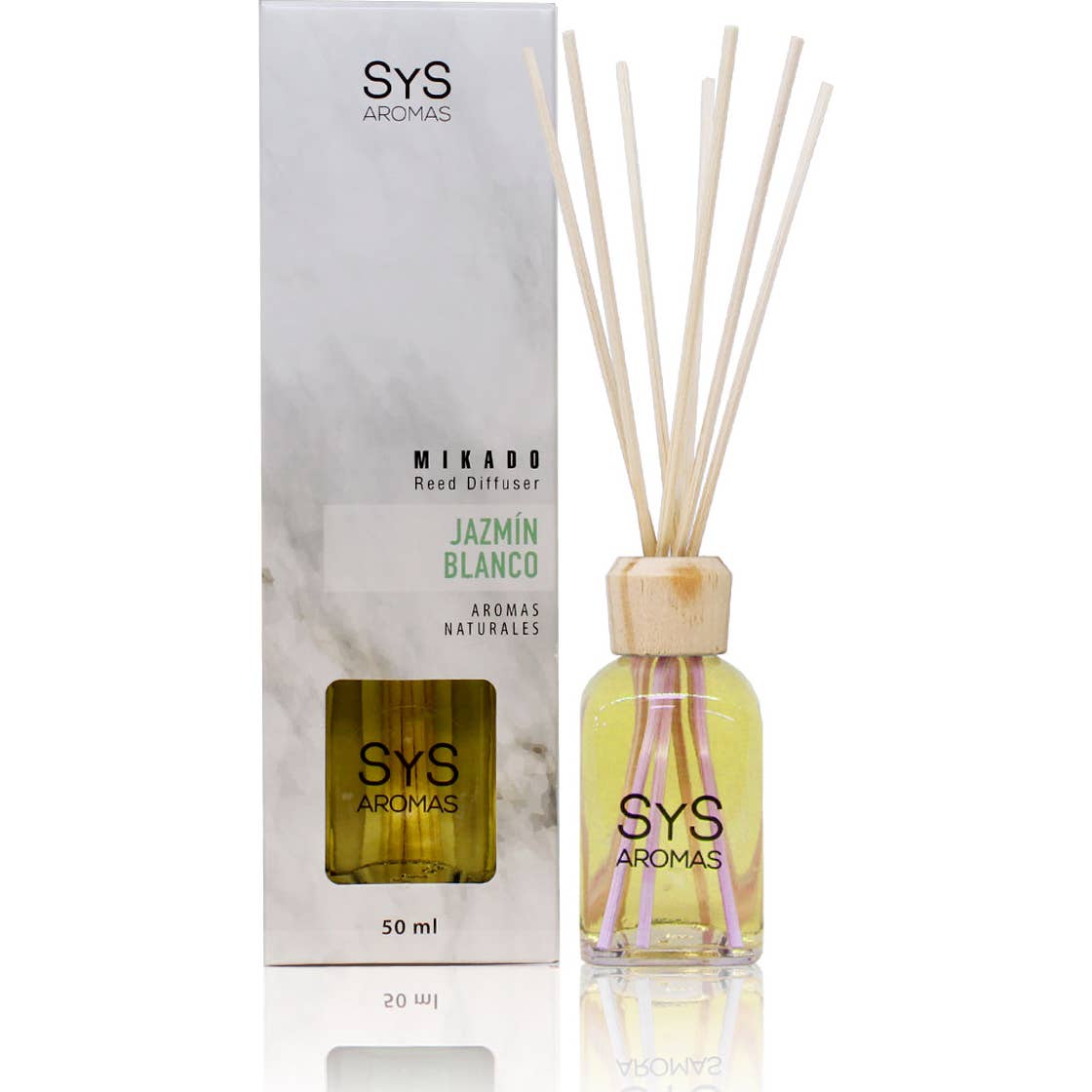 Sys Désodorisant Mikado Jasmin Blanc 50ml