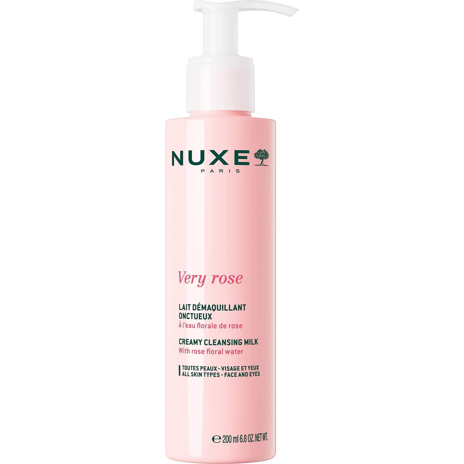 Nuxe Very Rose Lait Démaquillant Onctueux 200ml
