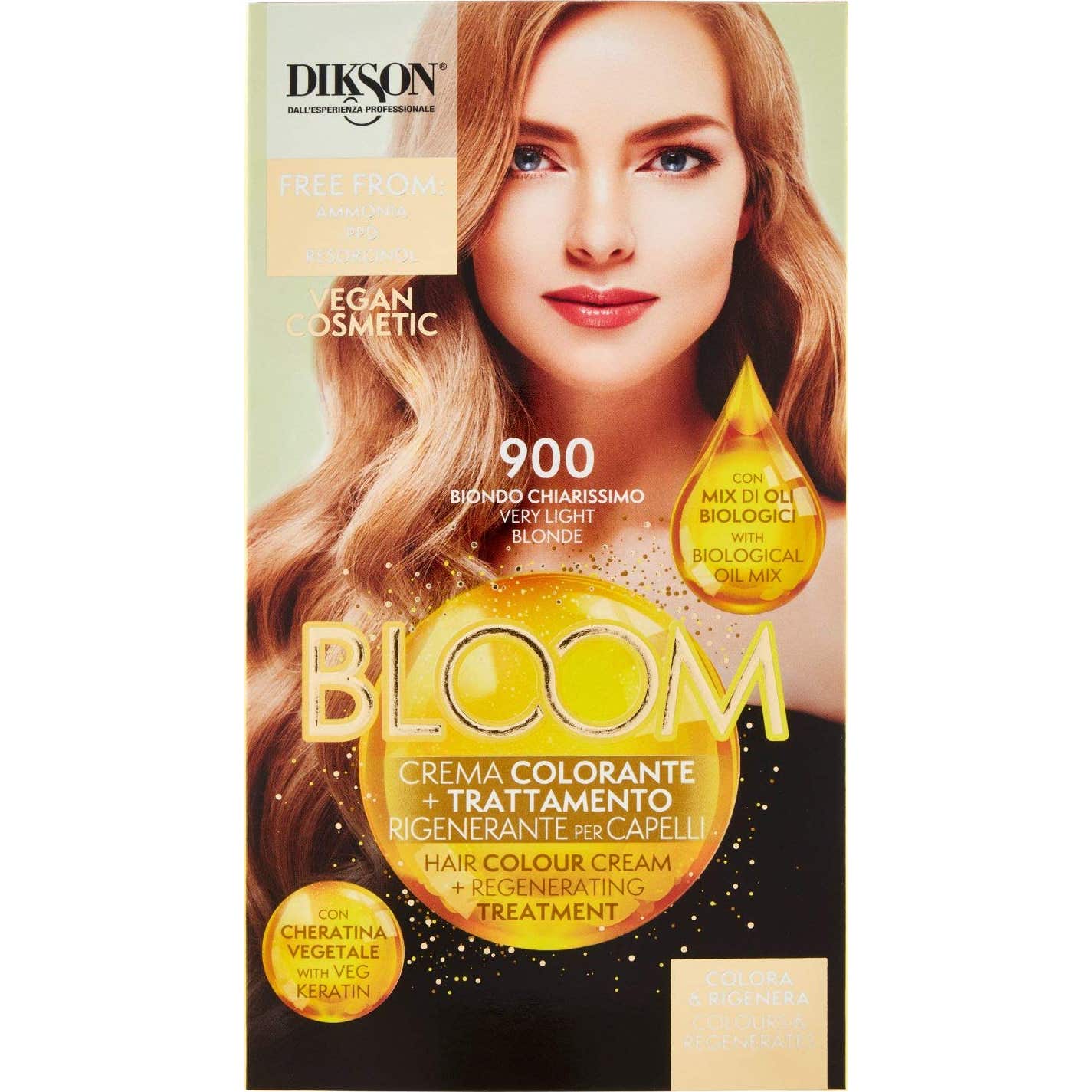 Dikson Bloom Crème de couleur 900 blond le plus clair 60ml
