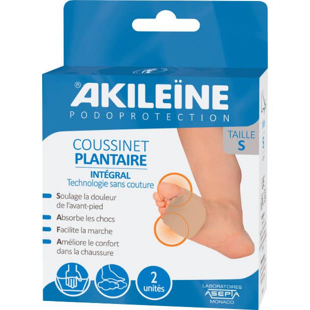 Akileïne Podoprotection Coussinet Plantaire Intégral Taille S x2