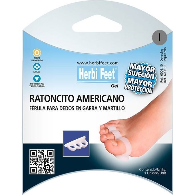 Herbifeet Souris Américaine Gel Pied Gauche 1 Unité