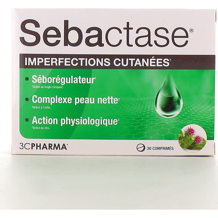 3C Pharma Sebactase Imperfections Cutanées 30 comprimés