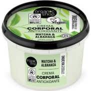 Organic Shop Crema Corporal Antioxidante Matcha y Albahaca 250ml