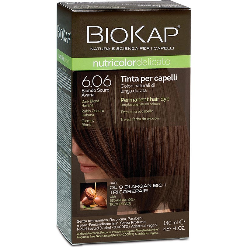 Biokap Tinte Delic 6.06 Rubio Oscur Habana 140ml *