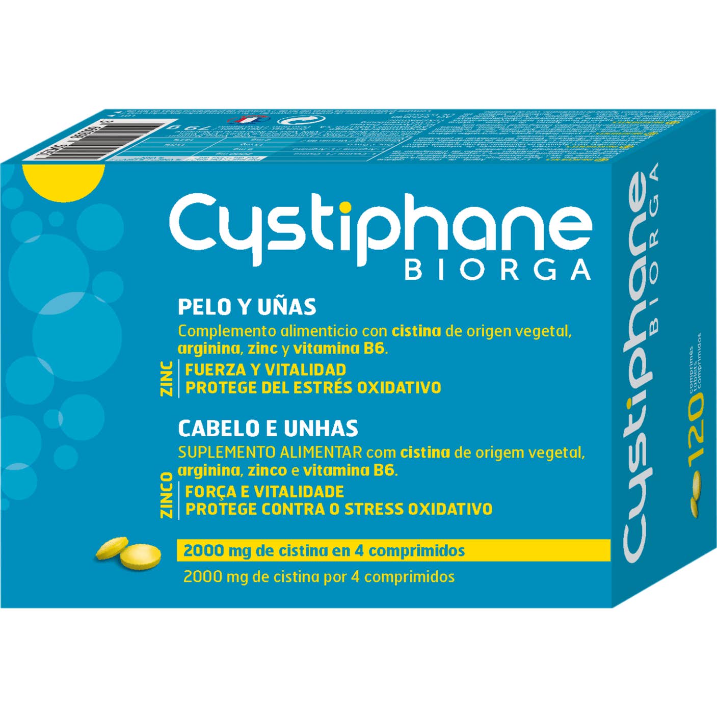 Cystiphane Fort 120 Comprimés