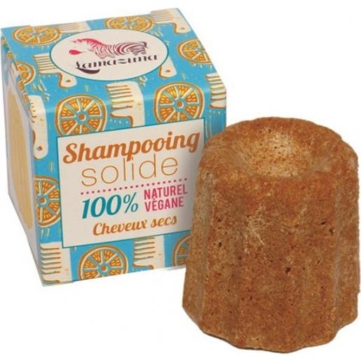 Lamazuna Shampooing Solide Cheveux Secs à l'Orange 55g