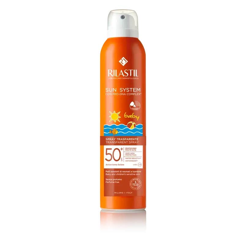 Rilastil Sun System Baby Spray Solaire Corporel Transparent SPF50+ 200ml