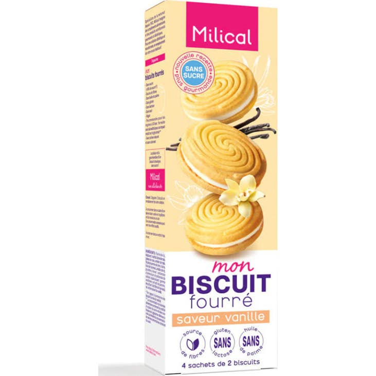 Milical Biscuits Fourrés Vanille