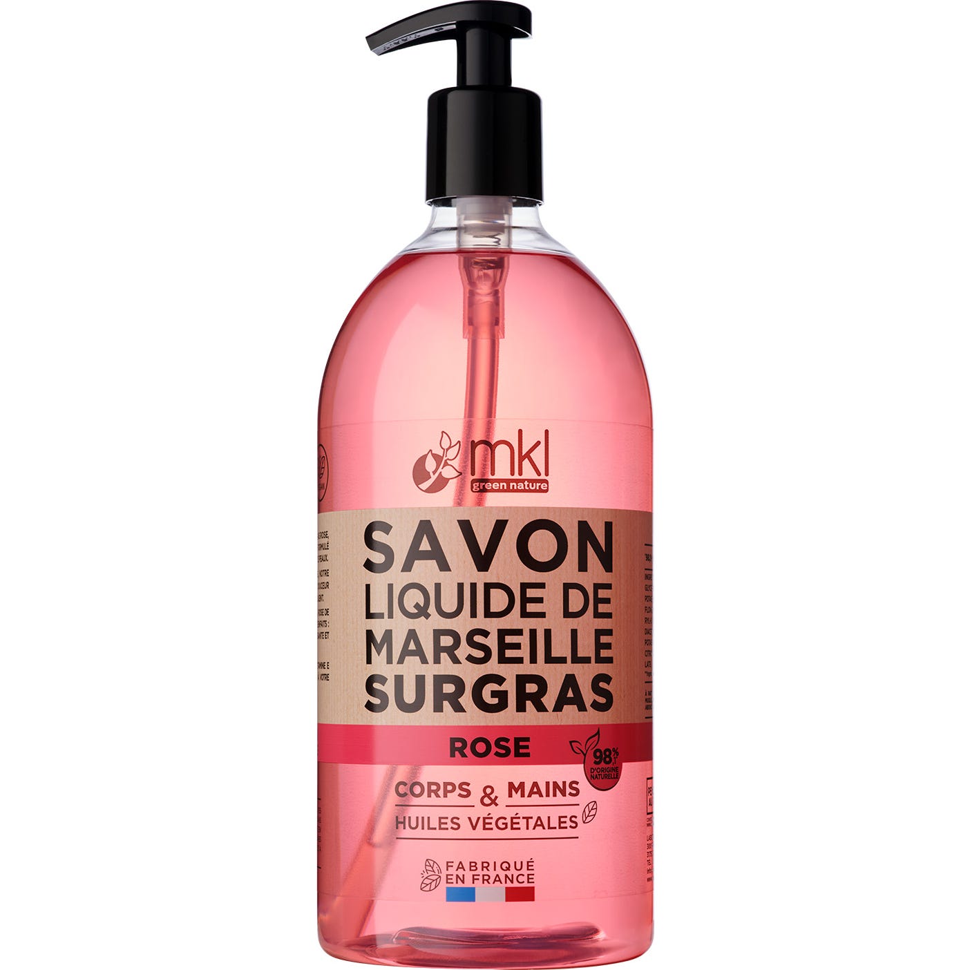 Mkl Savon Liquide de Marseille Rose de Damas 1l