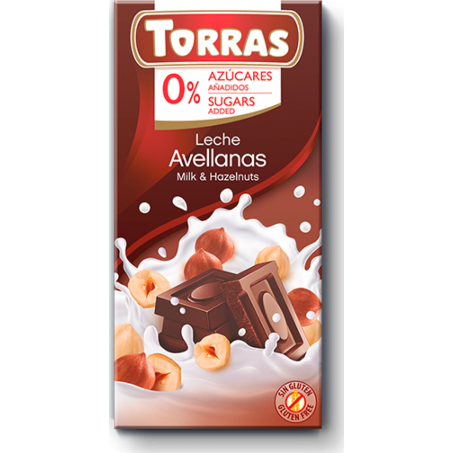 Torras Choco Milk Hazelnut S/G/A 75g