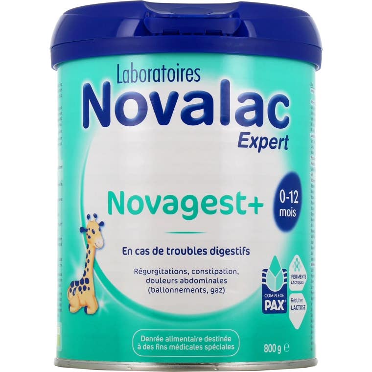 Novalac Novagest+ Lait infantile en poudre 0-12 mois 800 g