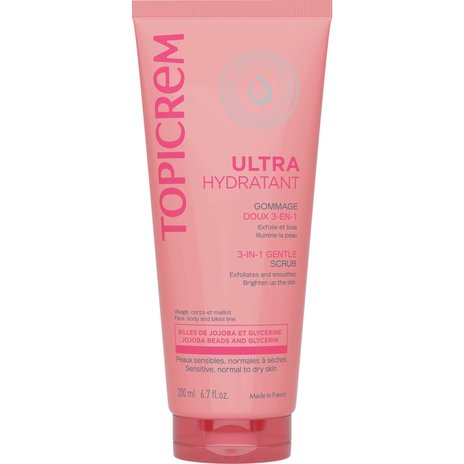 Topicrem UH Gommage Doux 3en1 200 ml