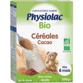 Physiolac Céréale Cacao Bio 200g