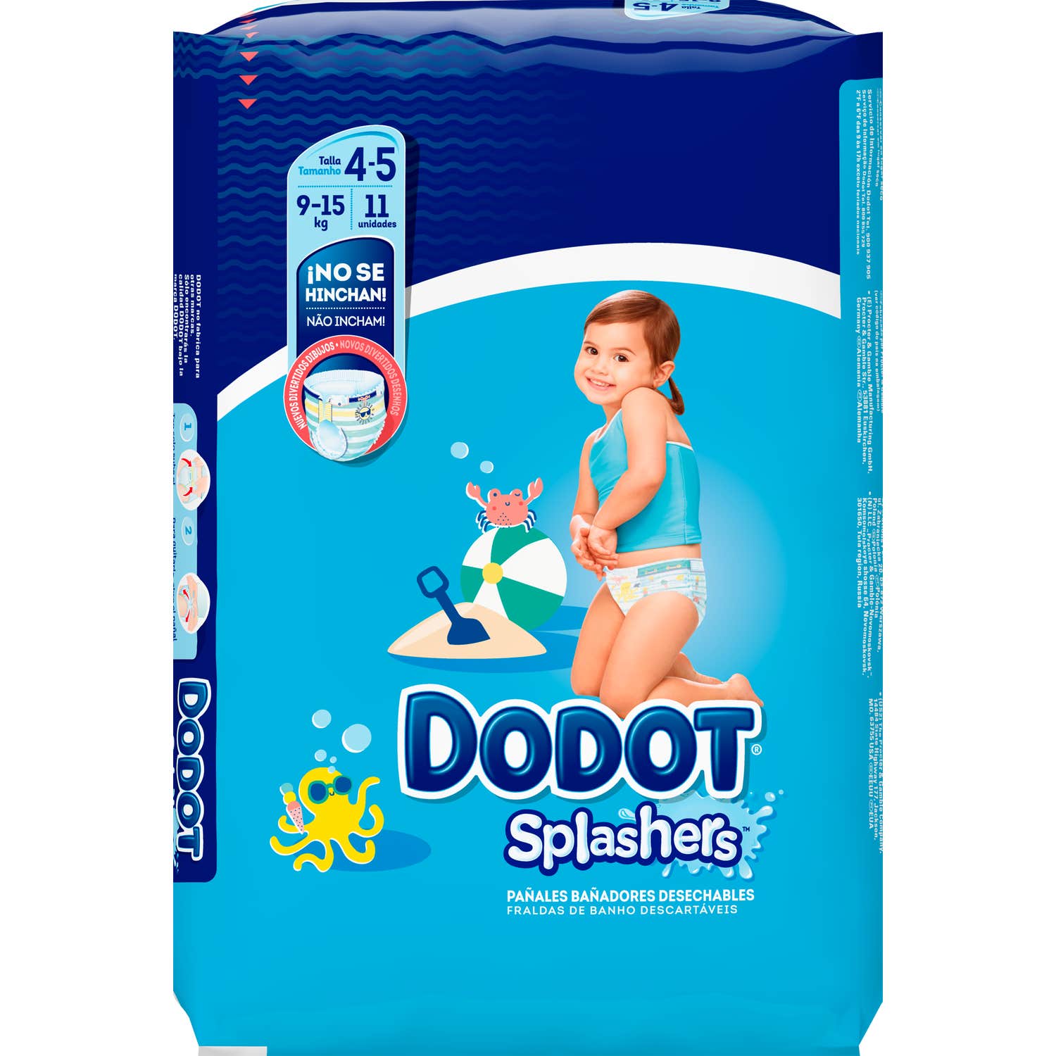 Dodot Splashers Talla 5 12-15kgrs
