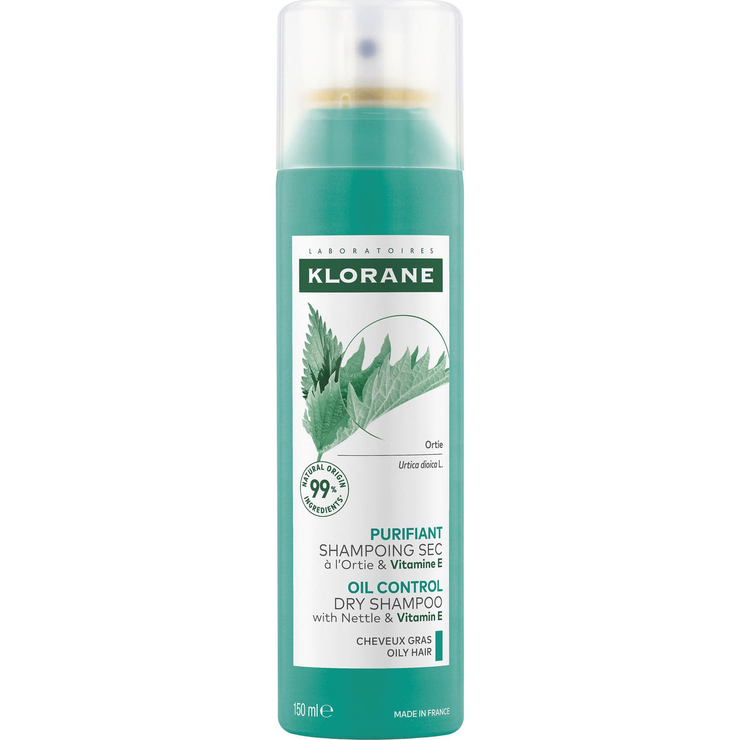Klorane Shampooing Sec Purifiant À L'Ortie& Vitamine E 150ml
