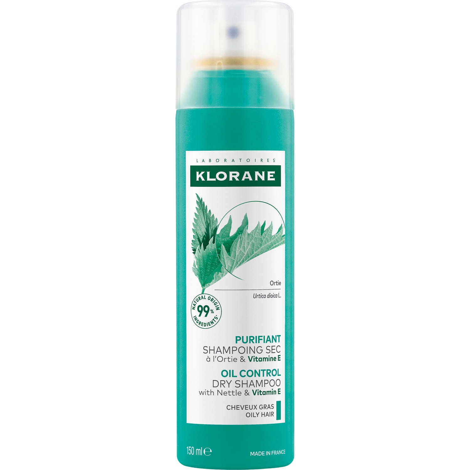 Klorane Shampooing Sec Purifiant À L'Ortie& Vitamine E 150ml