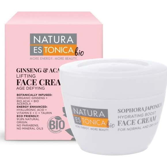 Natura Estonica Ginseng &amp Acai Crème pour le visage 50ml