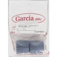 García 1880 Embouts pour tube Walker 22mm Gris 2uts