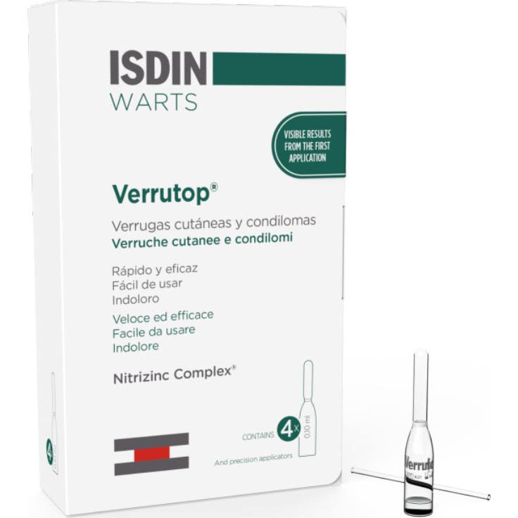 Isdin Warts Verrutop® 0,10ml x 4 Ampoules