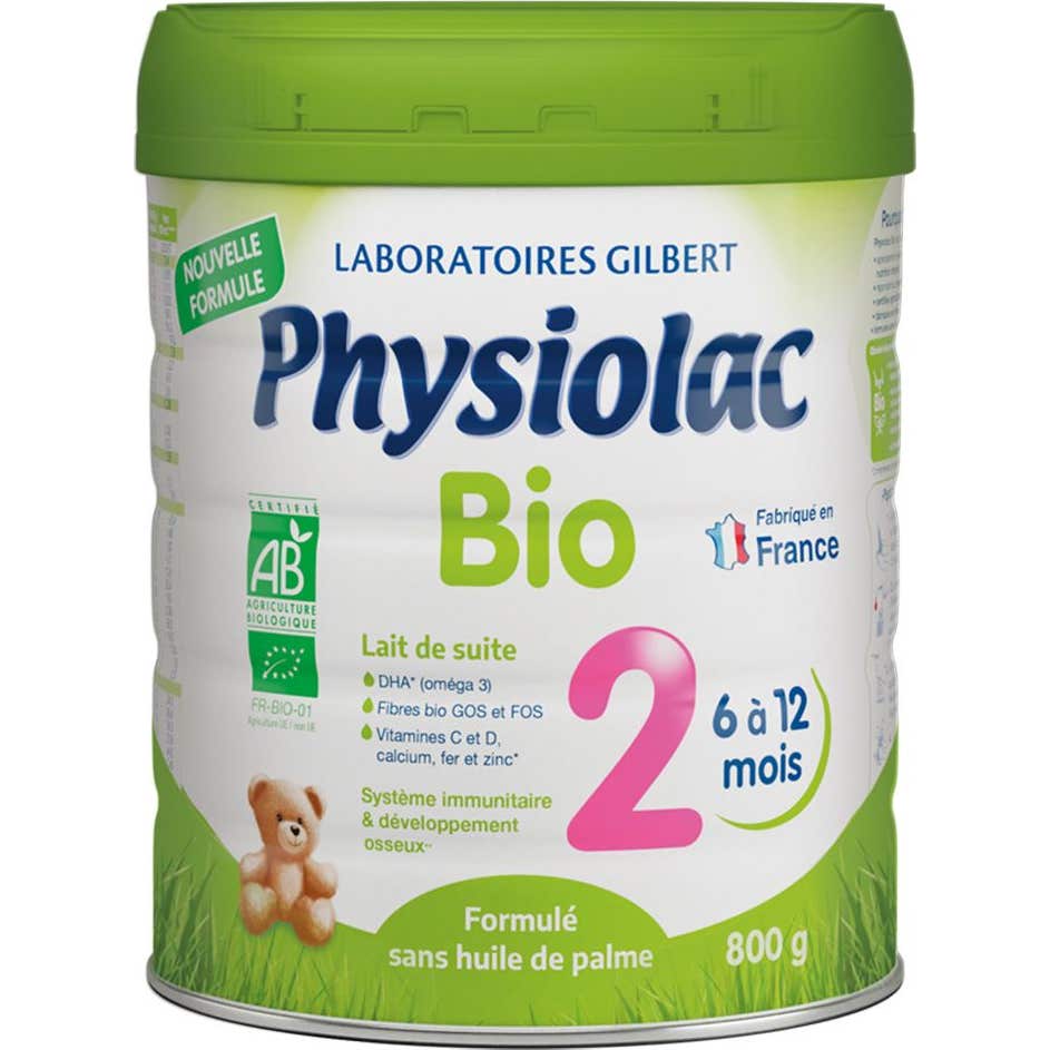 Physiolac Bio Lait De Suite 2ème Âge 800g