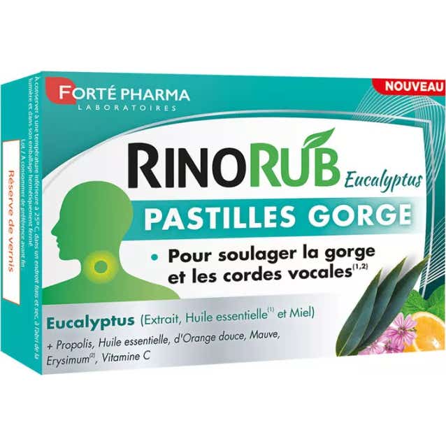 Forté Pharma RinoRub Eucalyptus Pastilles Gorge 20comp