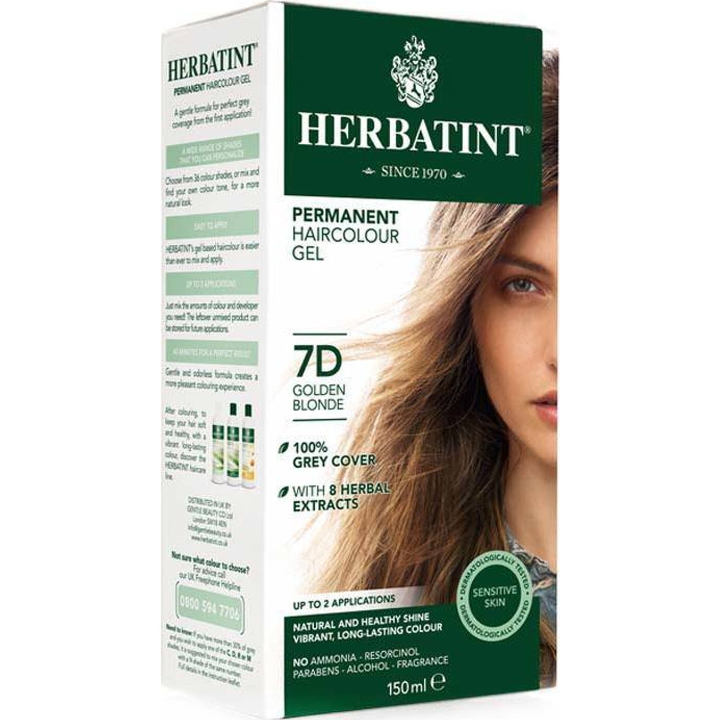 Herbatint Couleur Blond Doré 7D 120ml