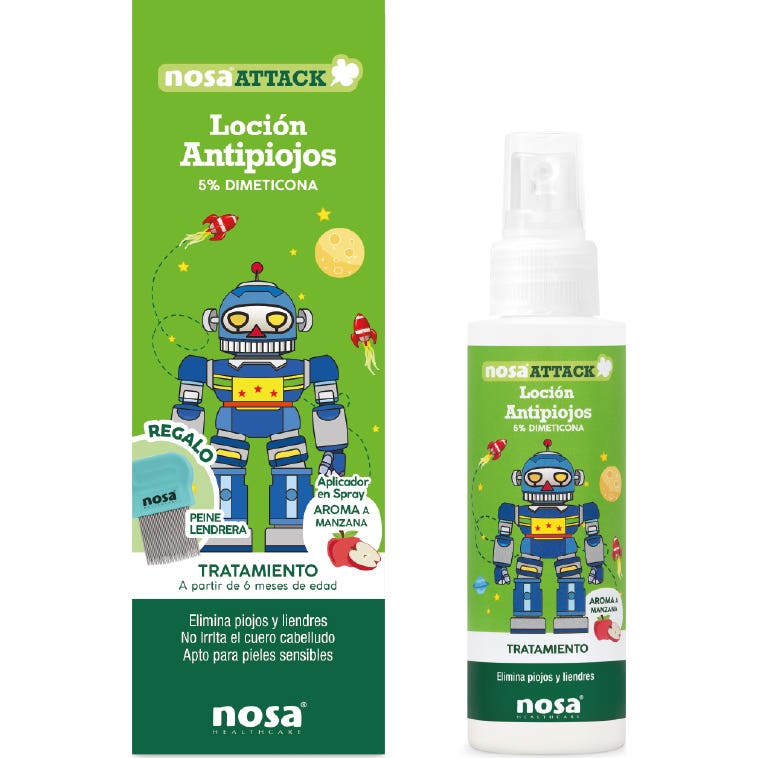 Nosa Attack Lotion Poux 5% Diméthicone 100ml