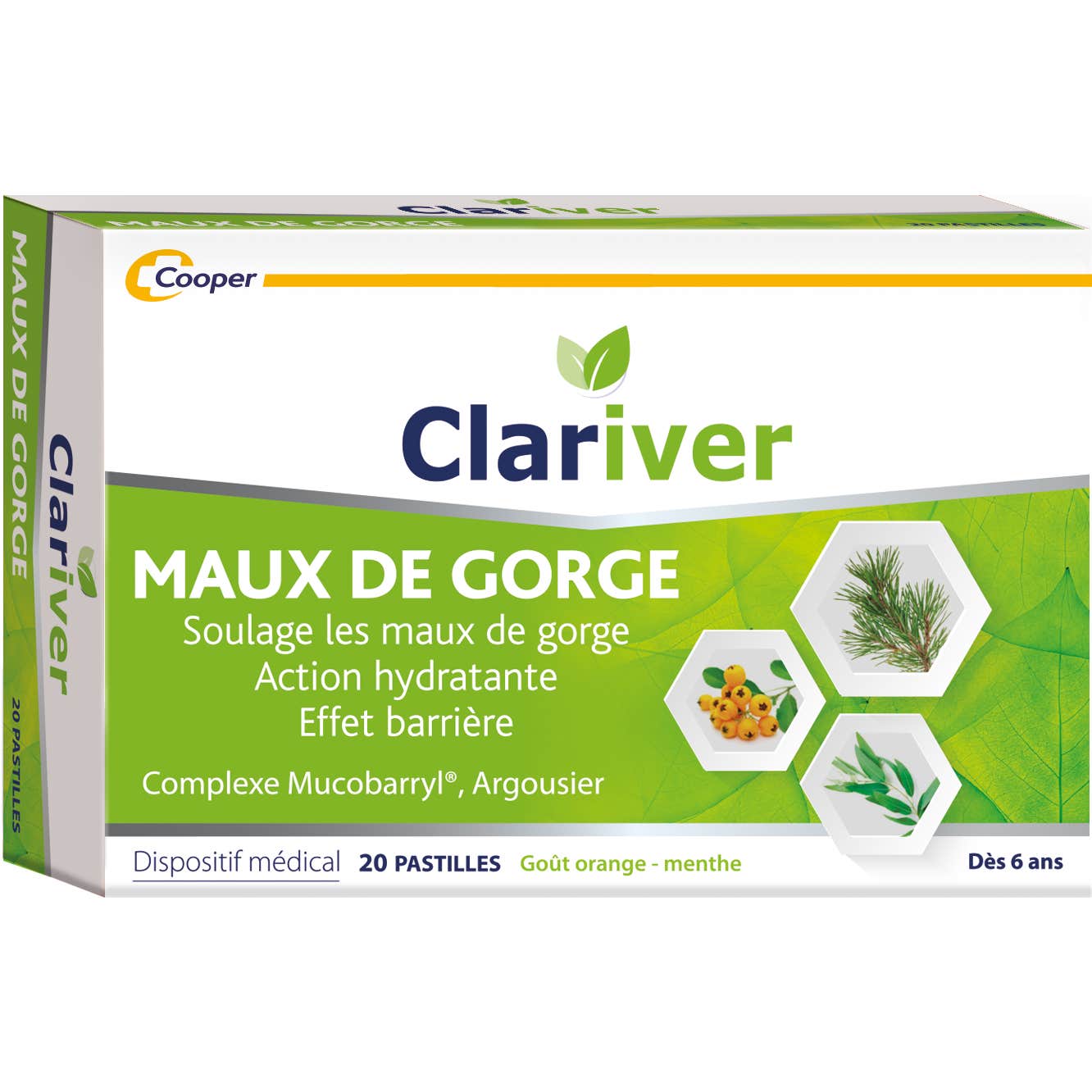 Clariver Maux De Gorge 20 Pastilles