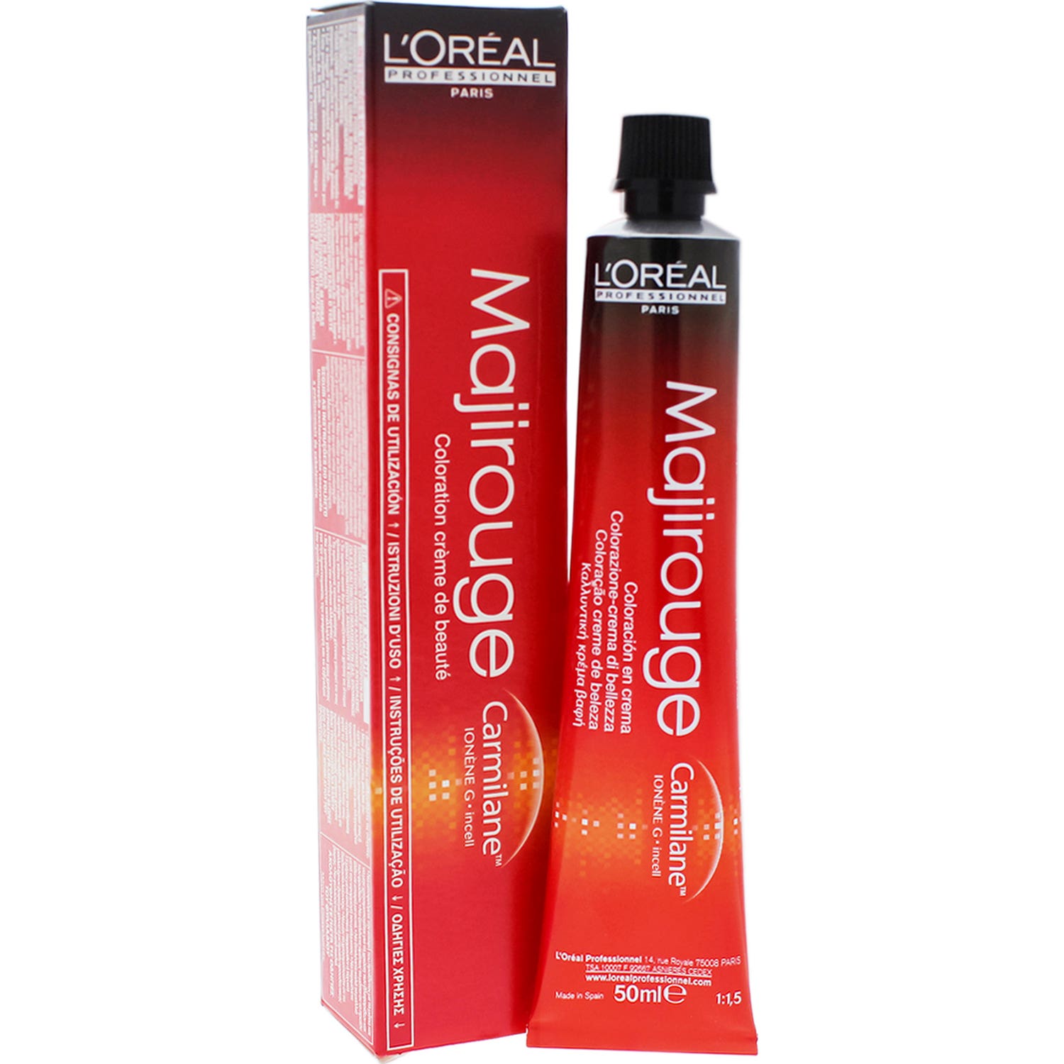 L'Oréal Majirouge Carmilane Coloration Permanente 560 50ml
