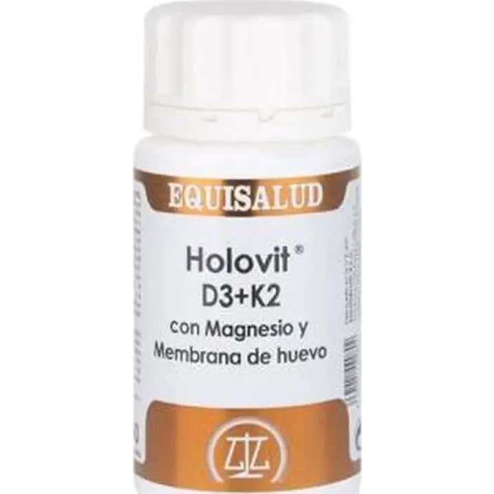 Holovit D3+K2 avec magnésium et membrane d'œuf 50caps