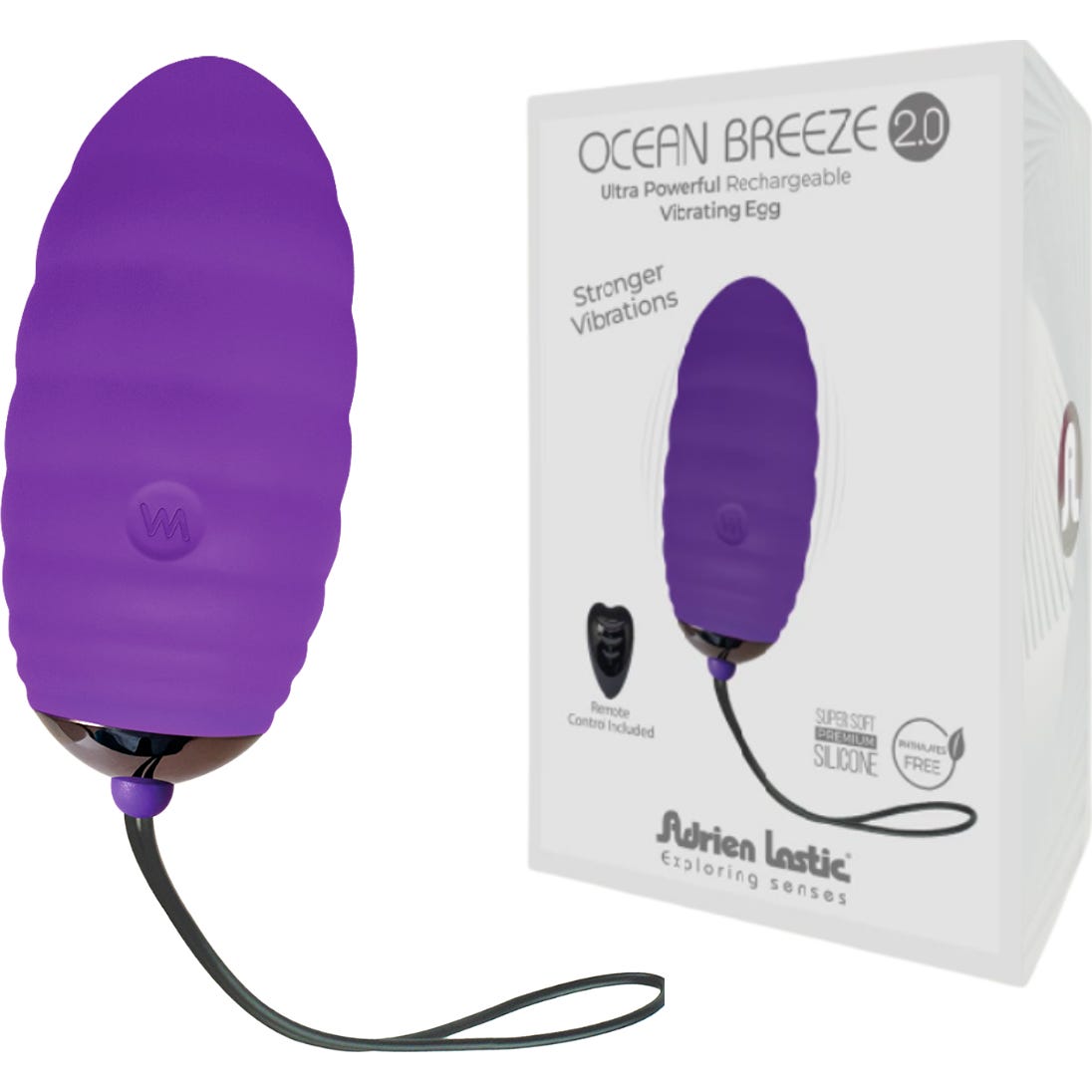 Adrien Lastic Ocean Breeze 2.0 Oeuf Vibrant Recargabl Viol 1ut