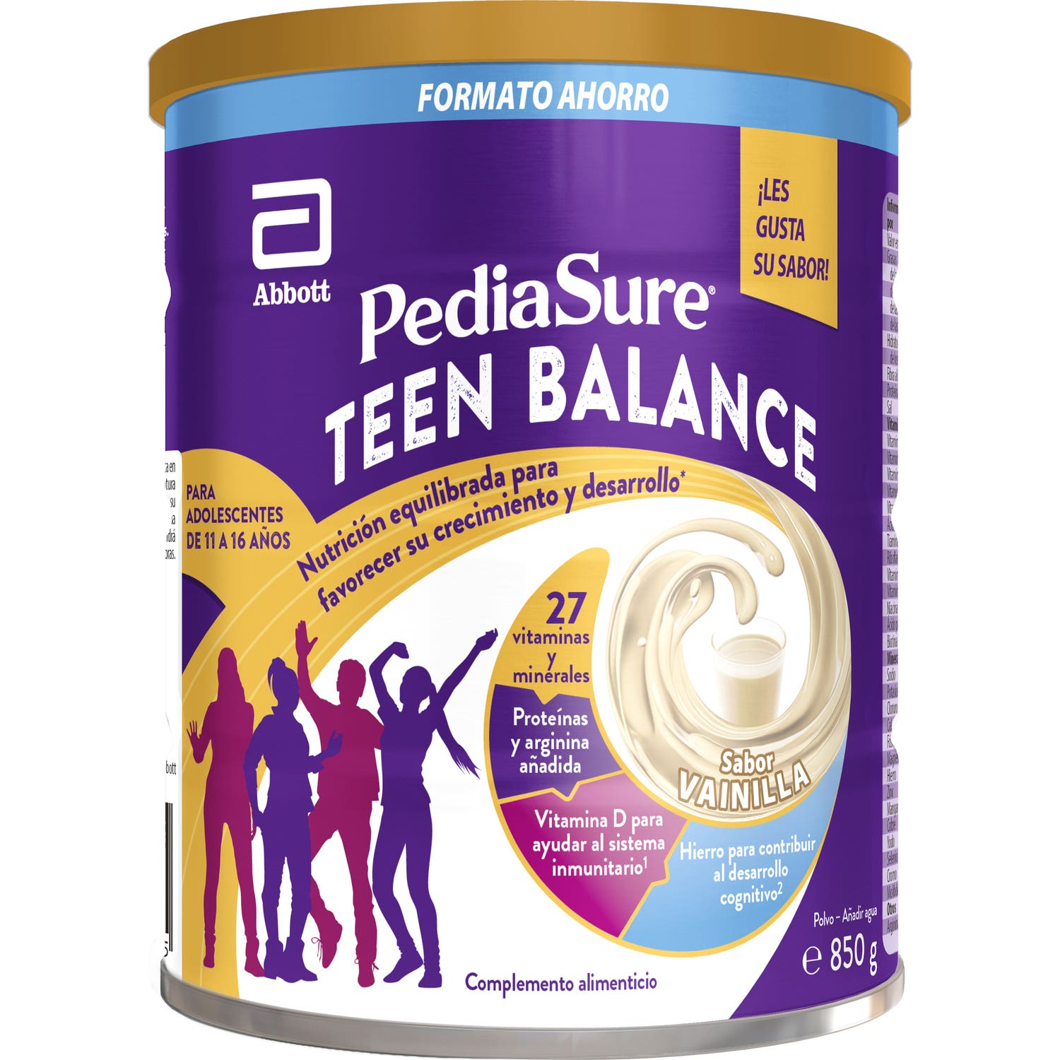 Pediasure Teen Balance Poudre Vanille 850g