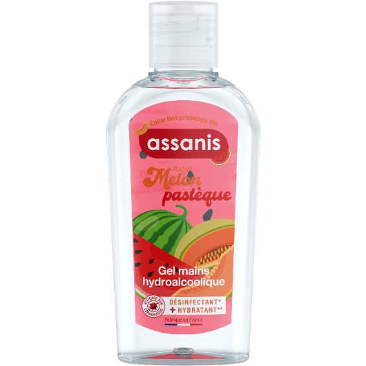 Assanis Gel Hydroalcoolique Melon Pastèque 80ml