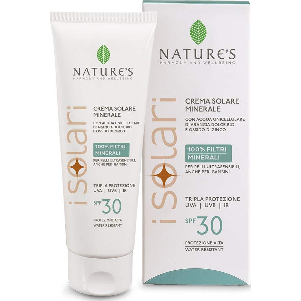 Nature's Solari Crème Solaire Minérale Visage et Corps SPF30 100ml