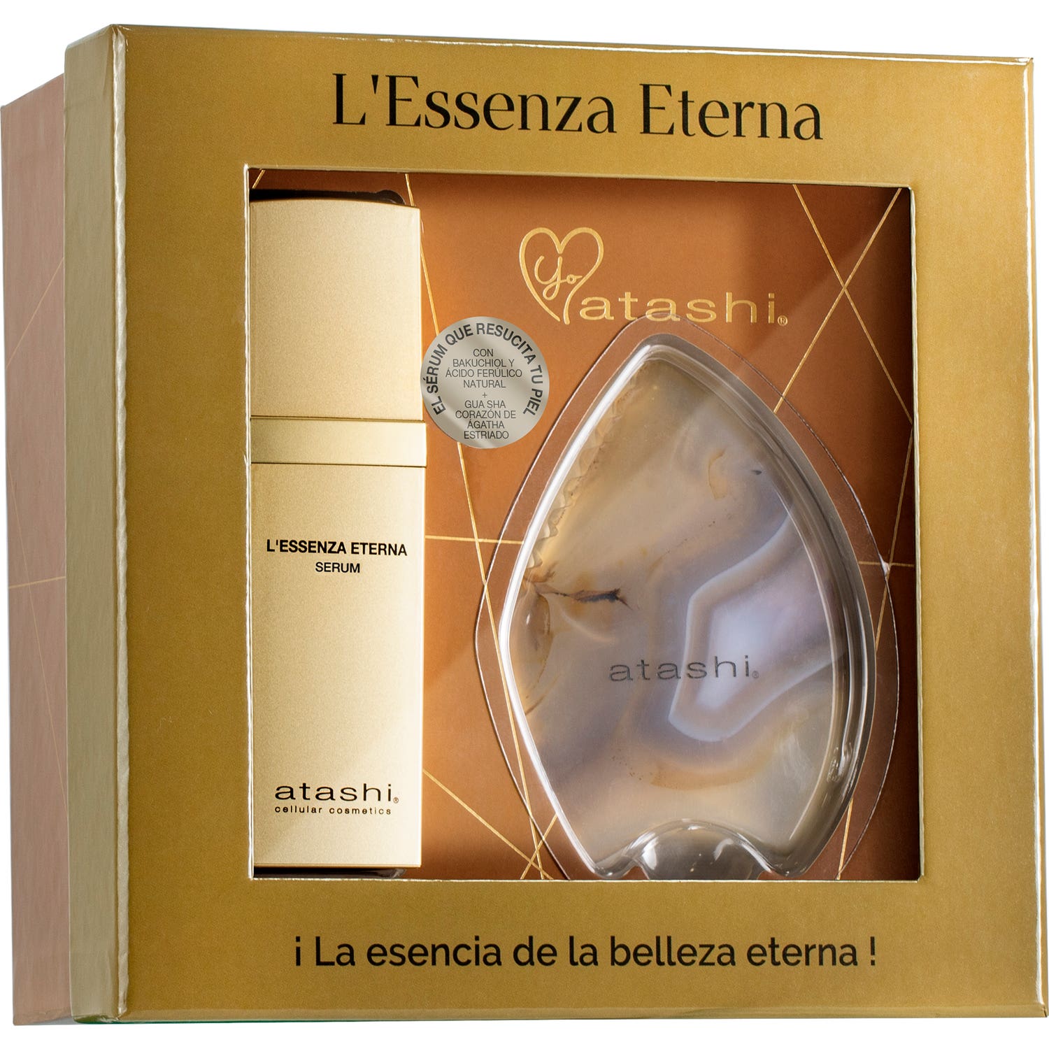 Atashi L'Essenza Eterna Cofre Antiedad Sérum + Gua sha
