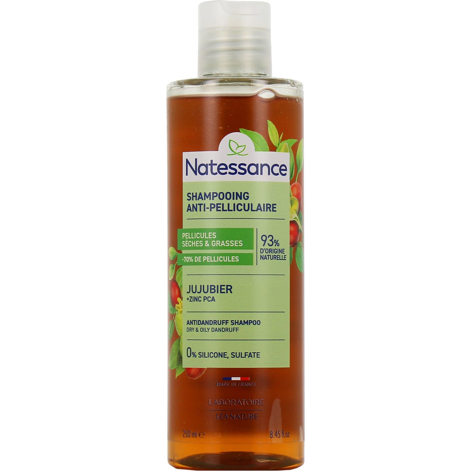 Natessance Shampooing Antipelliculaire au Jujubier 250 ml