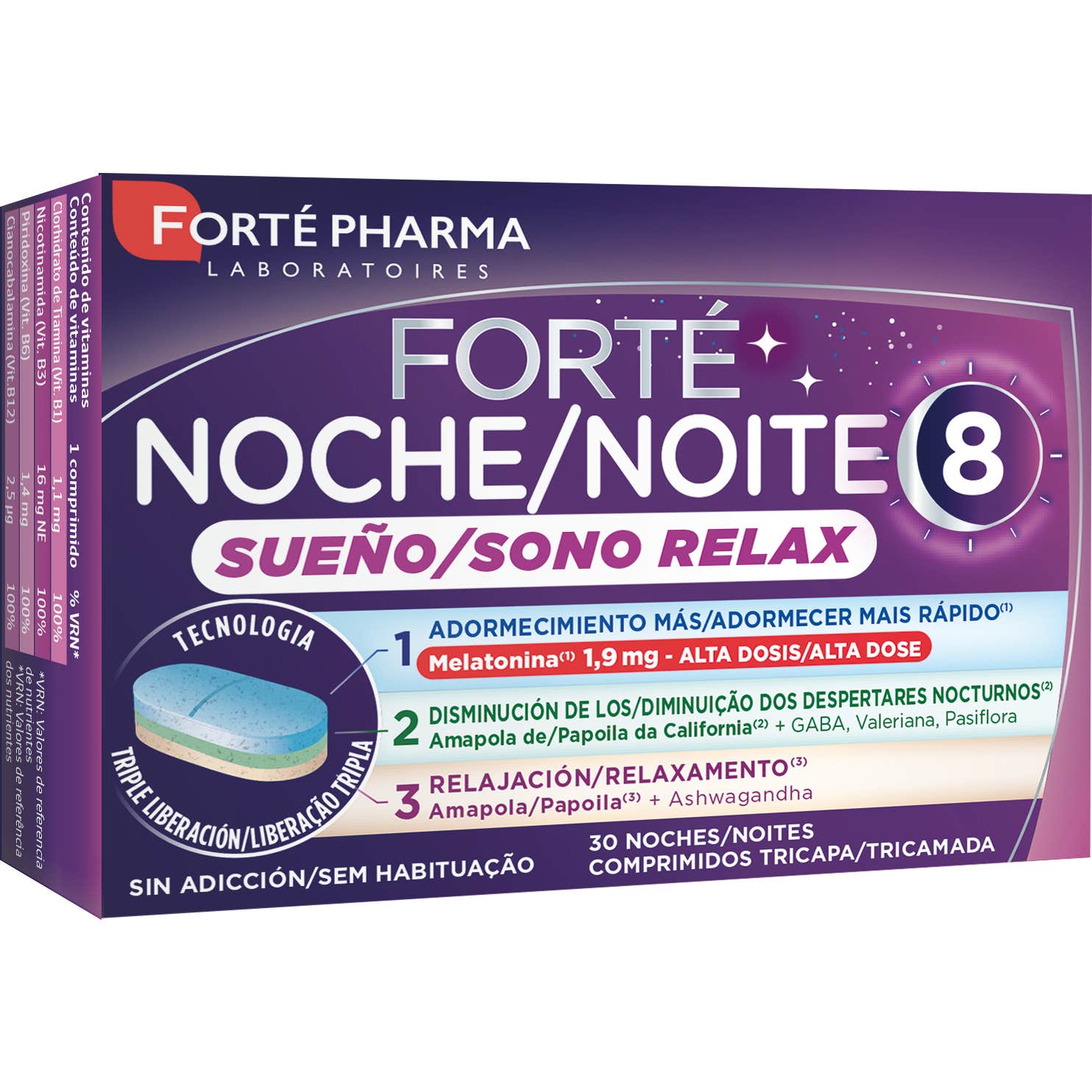 Forté Pharma Nuit Sommeil Relax 30 Comprimés