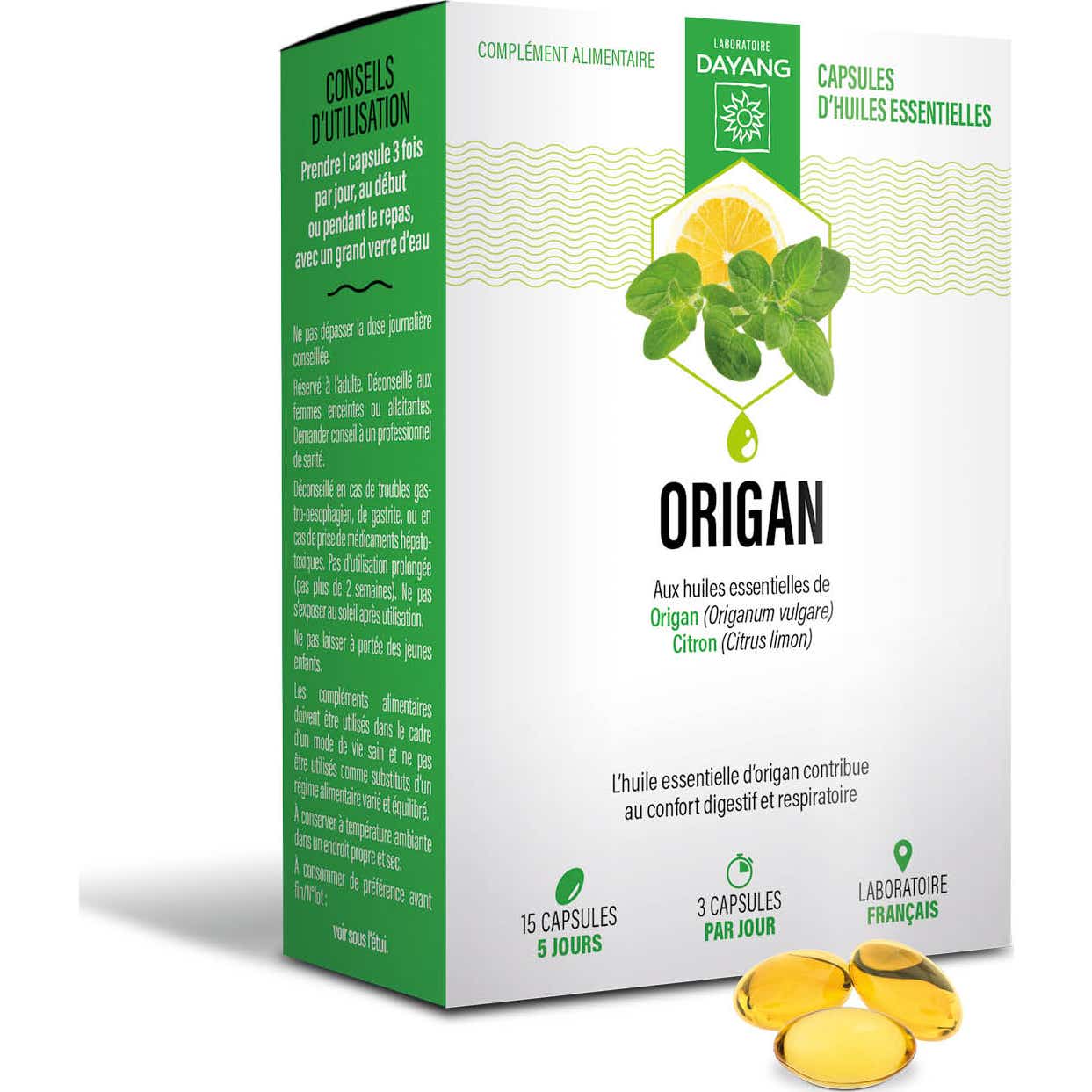 Dayang Huile Origan 15caps
