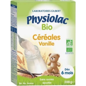Physiolac Cereale Vanille Bio 200G