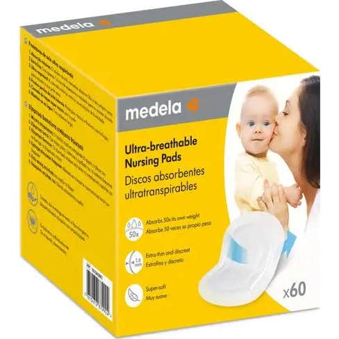 Medela Coussinets d’Allaitement Ultra-Respirants 60 Unités