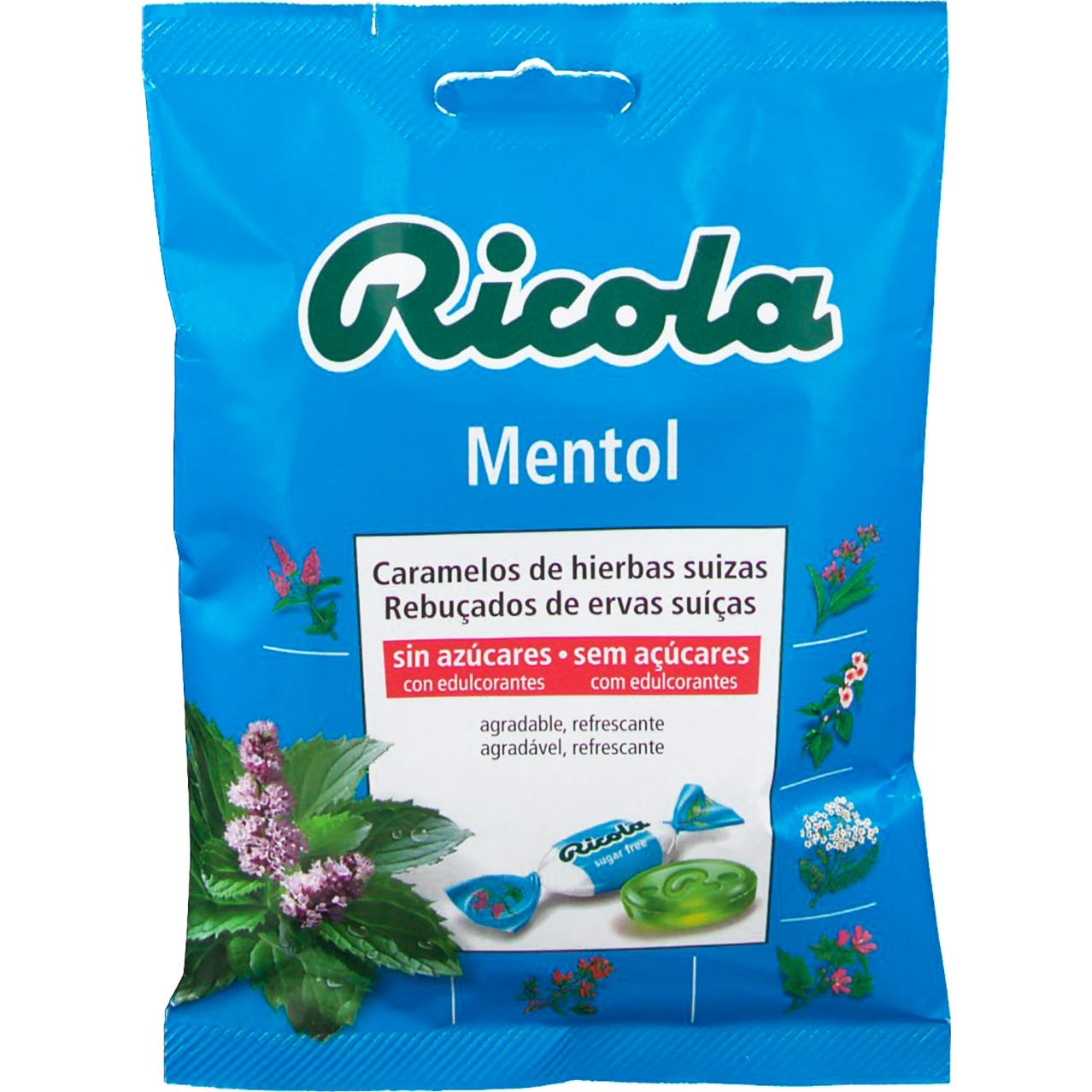 Bonbons sans sucre Ricola menthol 70g