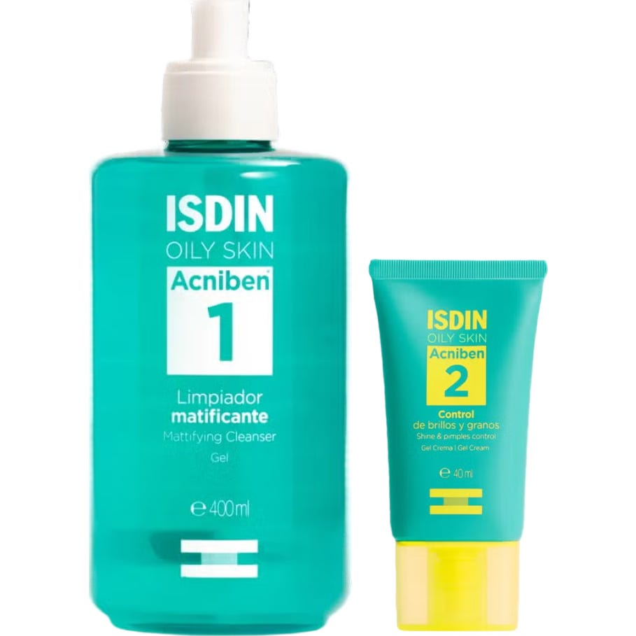 ISDIN Pack Acniben Limpiador Matificante + Control Brillos y Granos